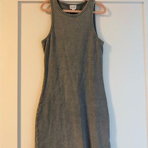 Le Lis Grey Ribbed Dress